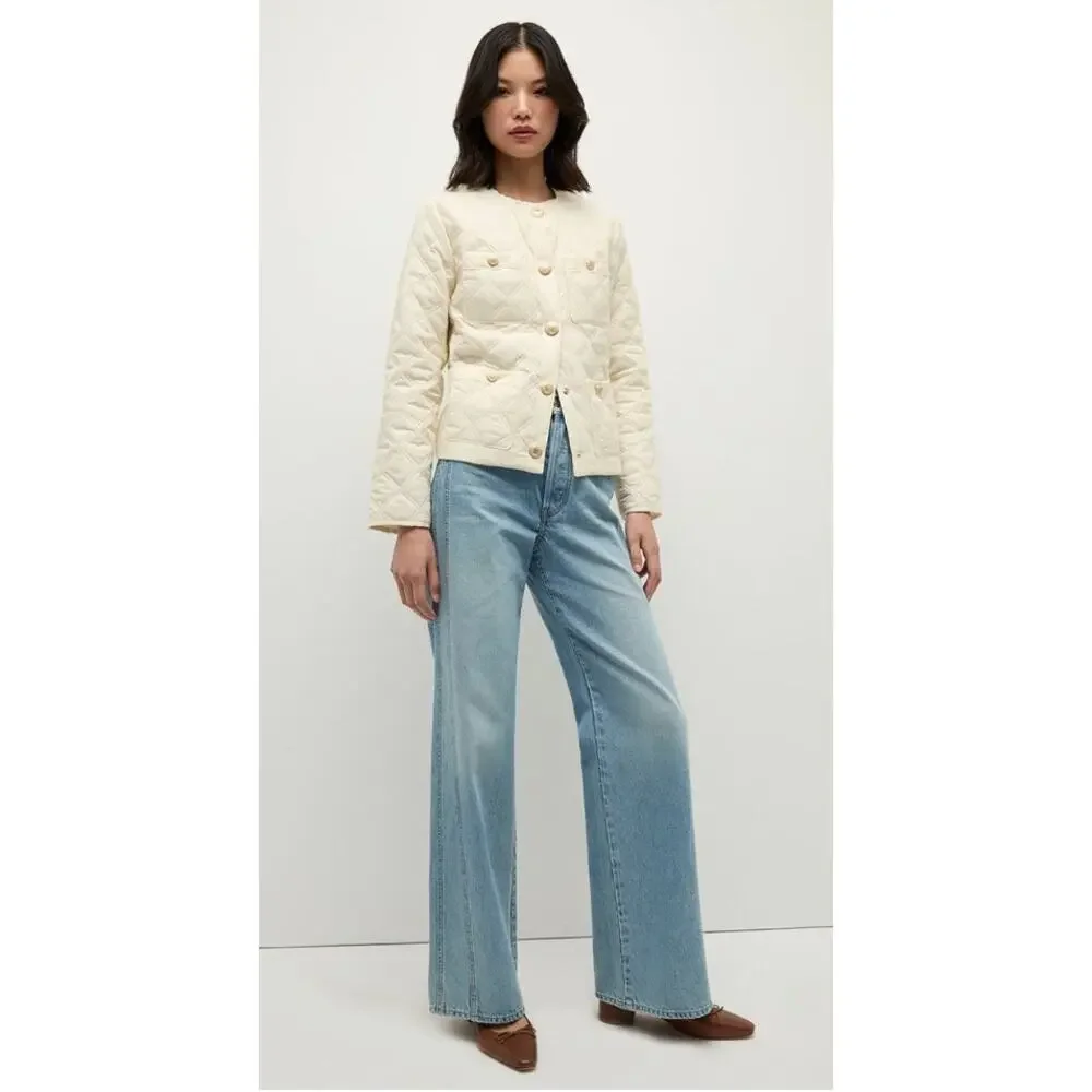 Veronica Beard‎ Shalia Quilted Jacket in Ivory